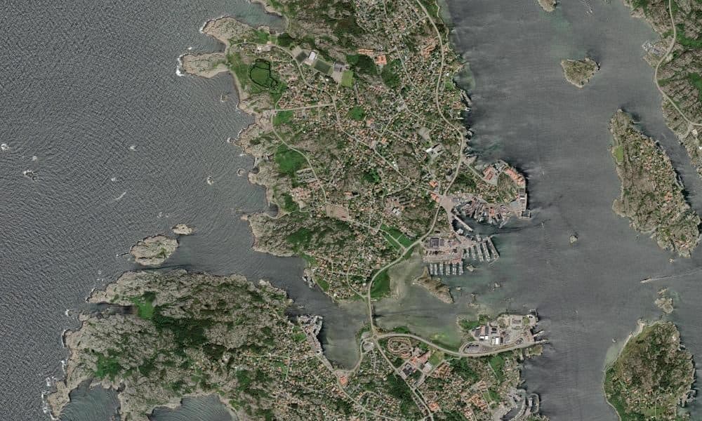 Flygfoto över Öckerö