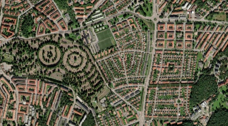 Flygfoto över Göteborg